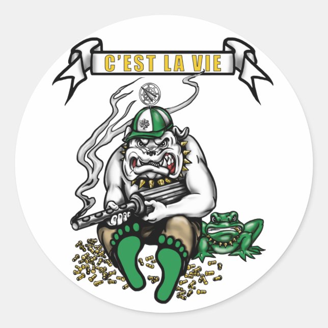 Adesivo Vinhetas Oval (Frente)