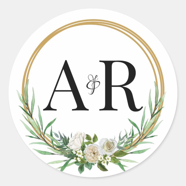 Adesivo Vinhetas para Convite de Casamento (Frente)