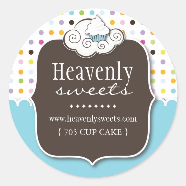 Adesivo Vinhetas para Cupcakes (Frente)
