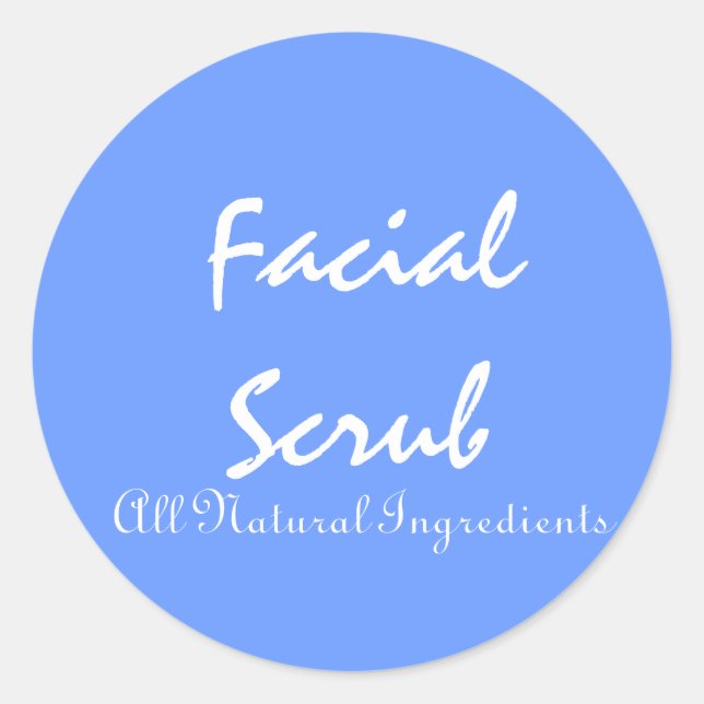 Adesivo Vinhetas para esfregões faciais (Frente)