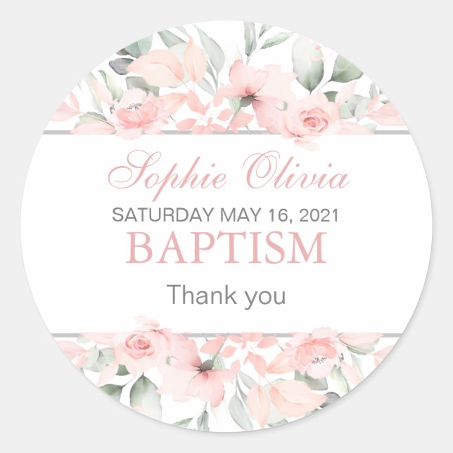 Adesivo Vinhetas para material de moldagem do batismo femi (Frente)