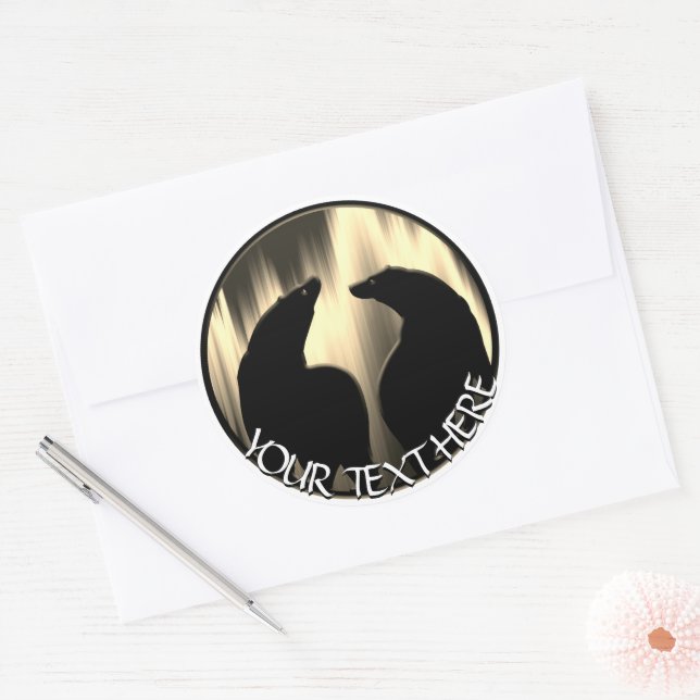 Adesivo Vinhetas para Nortes para luzes para o urso (Envelope)