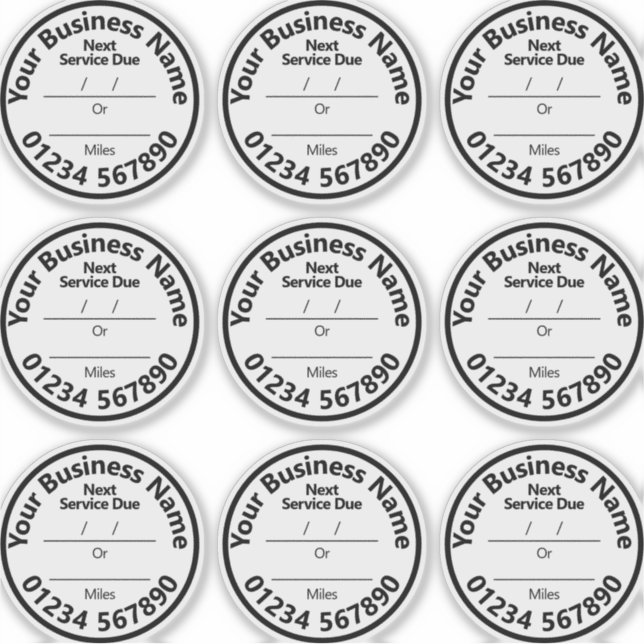 Adesivo Vinhetas para o Windows com Vencimento do Serviço  (Frente)