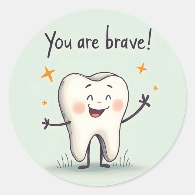 Adesivo Vinhetas para pequenos dentistas (Frente)