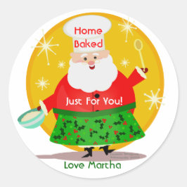 Adesivo Vinhetas Personalizadas de Natal de Papais noeis