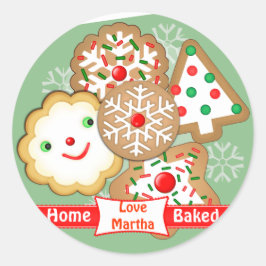 Adesivo Vinhetas Personalizadas de Natal de Papais noeis