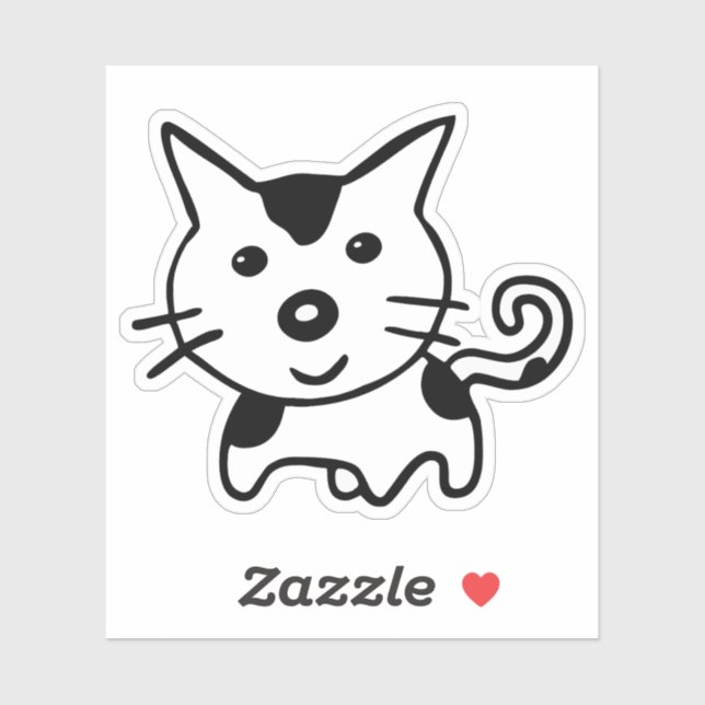 Adesivo Vinhetas Personalizadas KITTY CAT (Folha)