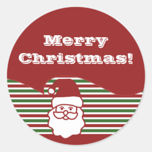 Adesivo Vinhetas Personalizáveis do Jolly Santa Claus