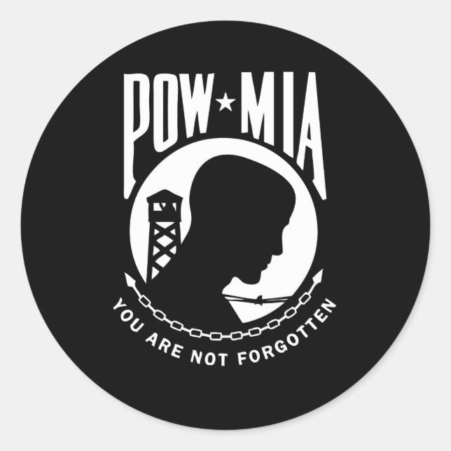 Adesivo Vinhetas POW MIA (Frente)