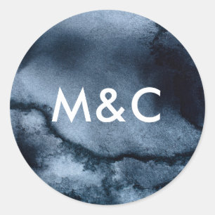 Adesivo Vinhetas pretas de monograma