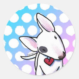 Adesivo Vinhetas redondas clássicas Bull Terrier