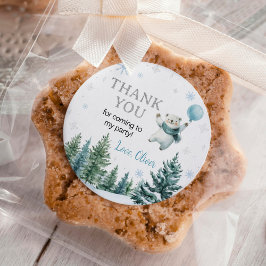 Adesivo Vinhetas-redondas clássicas de aniversário de inve