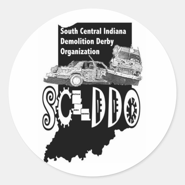 Adesivo vinhetas redondas de 3 polegadas (Frente)