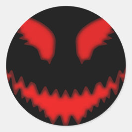 Adesivo Vinhetas redondas de Halloween de mau