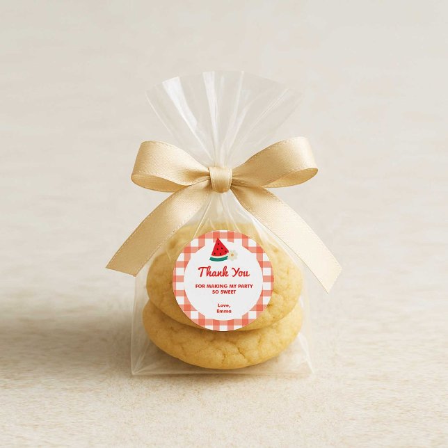 Adesivo Vinhetas redondas de melancia (Criador carregado)