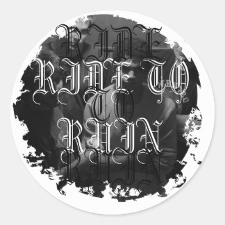 Adesivo Vinhetas redondas desarrumadas