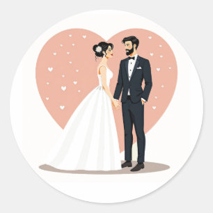 Adesivo Vinhetas Românticas de Casamento