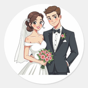 Adesivo Vinhetas Românticas de Casamento