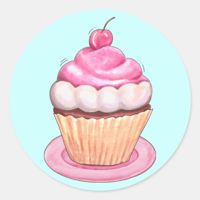 Adesivo Vinhetas Saborosas - Cupcakes (Frente)