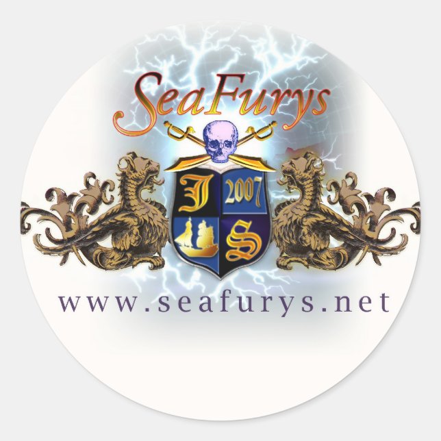 Adesivo Vinhetas SeaFurys Shield (brancas) (Frente)