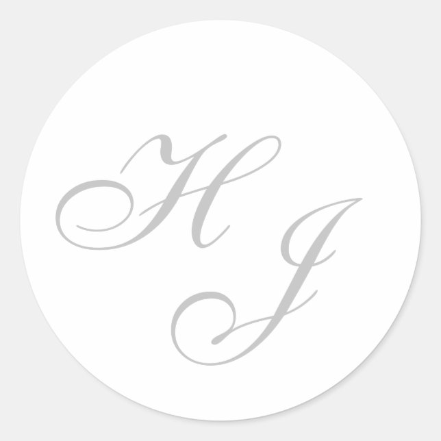 Adesivo Vinhetas/selos de envelopes "Iniciais" (Frente)