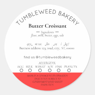 Adesivo Vinhetas simples de Comida de algodão