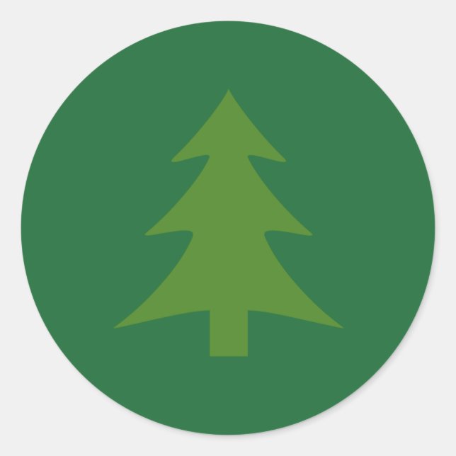 Adesivo Vinhetas verdes de árvores (Frente)