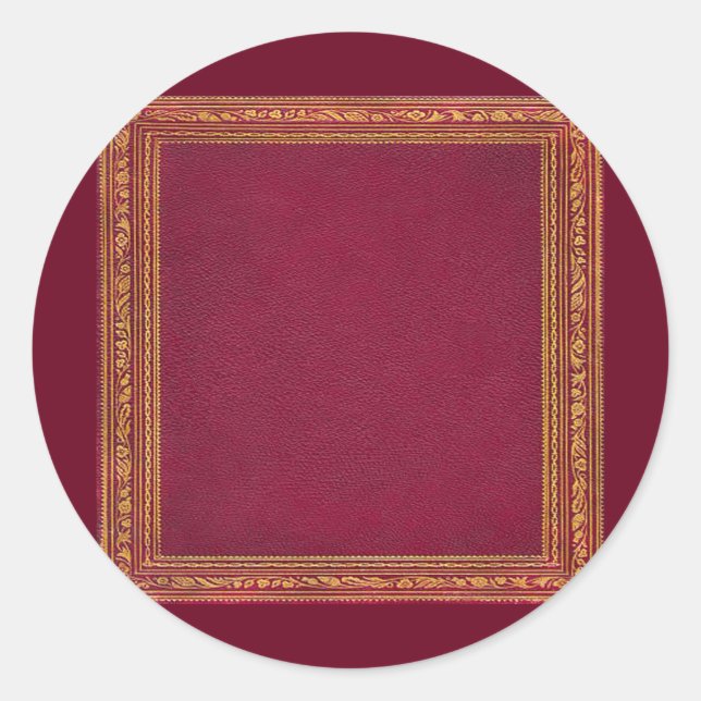 Adesivo Vinhetas Vermelhas Antigas (Frente)