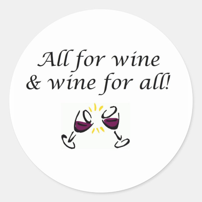 Adesivo Vinho! (Frente)