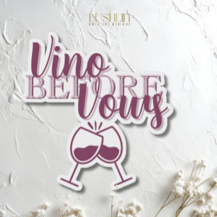 Adesivo Vinho Antes dos Votos Tema de Vinho para Festa de 