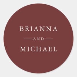 Adesivo Vinho Borgonha, Outono Simples Elegante