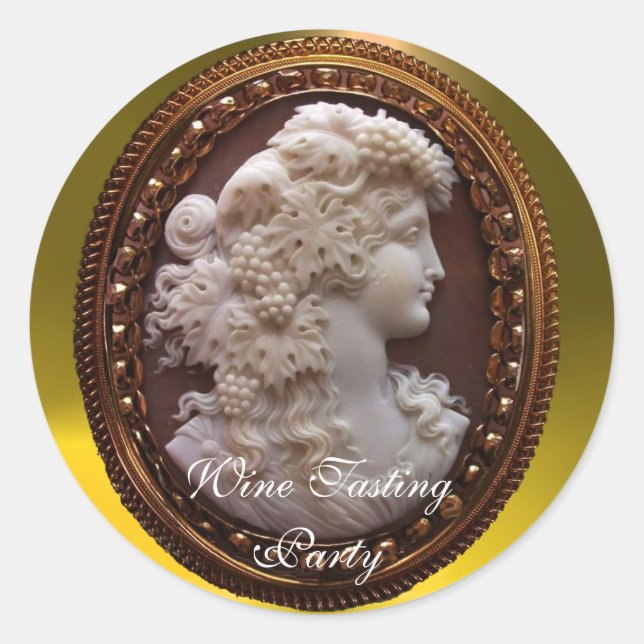 ADESIVO VINHO BRANCO ANTIGO, UVAS E UVAS (Frente)