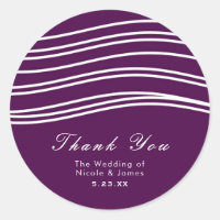 Vinho de Ameixa Roxo e Onda Branca Chic Casamento 