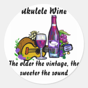Adesivo Vinho do Ukulele