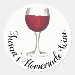 Adesivo Vinho Tinto Personalizado De Origem