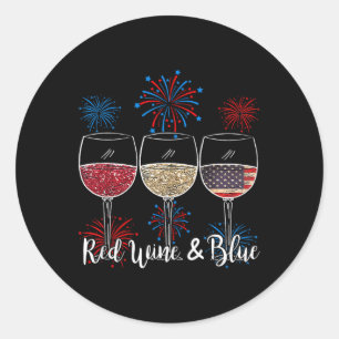 Adesivo Vinho Vermelho E Azul 4 De Julho Vinho Vermelho Az