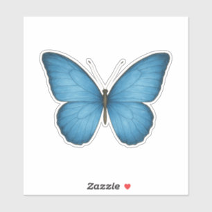 Adesivo Vinil de borboleta azul - Inspirado na Natureza El