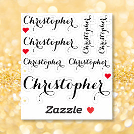 Adesivo Vinil de corte personalizado com nome de script pr