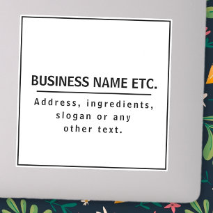 Adesivo Vinil de corte personalizado preto e branco modern