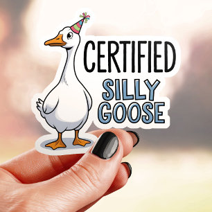 Adesivo Vinil de Ganso Bobo Certificado