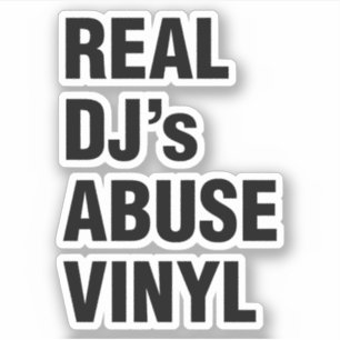 ADESIVO VINIL DO ABUSO DO DJ REAL