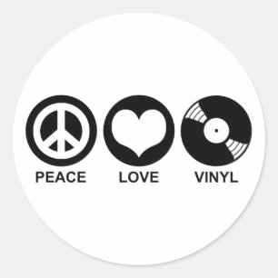 Adesivo Vinil do amor da paz
