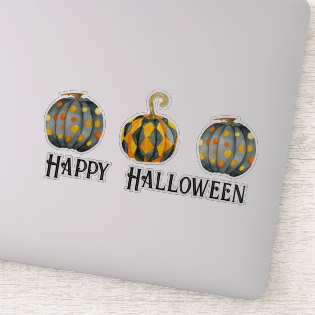 Adesivo Vinil personalizado de abóboras desortadas (Detalhe)