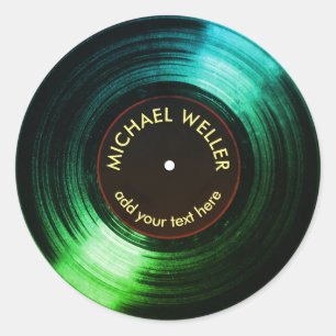 Adesivo vinil record green
