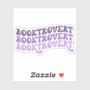 Adesivo Vinil Retro-Booktrovert Roxo