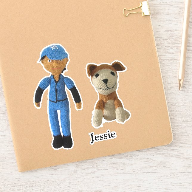 Adesivo Vinil Sticker - Boy and Dog (Notebook)
