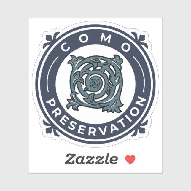 Adesivo vinil Sticker com logótipo (Folha)