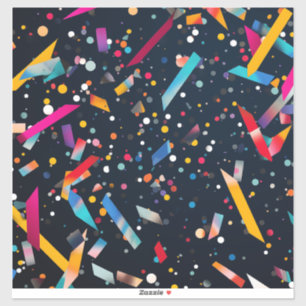 Adesivo Vinil Sticker confetti de cor vibrante