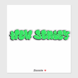 Adesivo Vinil Sticker de Grafite "New Jersey" com Corte Pe