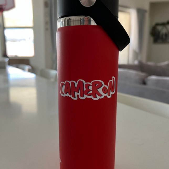 Adesivo Vinil Sticker de Nome Personalizado Editável (Criador carregado)